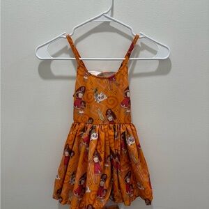 Spoiled and flashy Moana snap back dress 4T